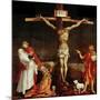 Crucifixion, a Panel from the Isenheim Altar, Limewood (Around 1515)-Matthias Gr?newald-Mounted Giclee Print