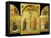 Crucifixion Altarpiece-Duccio di Buoninsegna-Framed Stretched Canvas