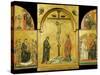 Crucifixion Altarpiece-Duccio di Buoninsegna-Stretched Canvas