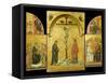 Crucifixion Altarpiece-Duccio di Buoninsegna-Framed Stretched Canvas