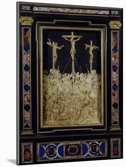 Crucifixion, Attributed to Guglielmo Della Porta (1515-1577), Wax Relief, Italy, 16th Century-null-Mounted Giclee Print