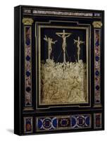 Crucifixion, Attributed to Guglielmo Della Porta (1515-1577), Wax Relief, Italy, 16th Century-null-Framed Stretched Canvas