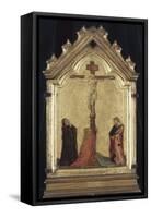 Crucifixion avec Madeleine, la Vierge et saint Jean-null-Framed Stretched Canvas