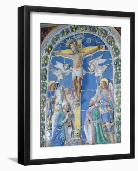 Crucifixion, Bas Relief-Luca Della Robbia-Framed Photographic Print
