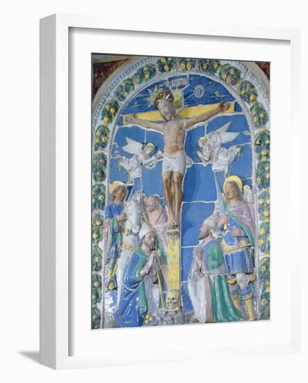 Crucifixion, Bas Relief-Luca Della Robbia-Framed Photographic Print