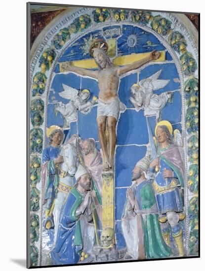 Crucifixion, Bas Relief-Luca Della Robbia-Mounted Photographic Print