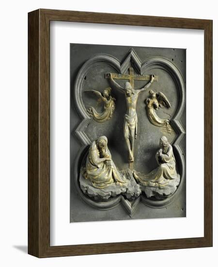 Crucifixion, Bronze Panel-Lorenzo Ghiberti-Framed Giclee Print