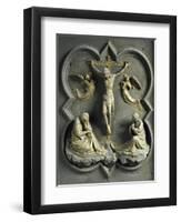 Crucifixion, Bronze Panel-Lorenzo Ghiberti-Framed Giclee Print