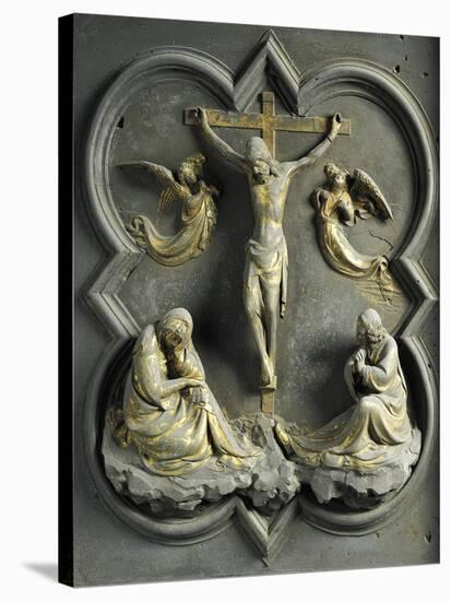 Crucifixion, Bronze Panel-Lorenzo Ghiberti-Stretched Canvas