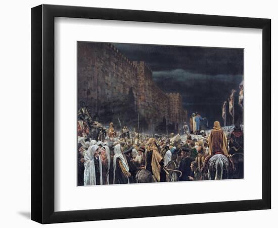 Crucifixion by the Romans, 1887-Vasili Vasilievich Vereshchagin-Framed Giclee Print