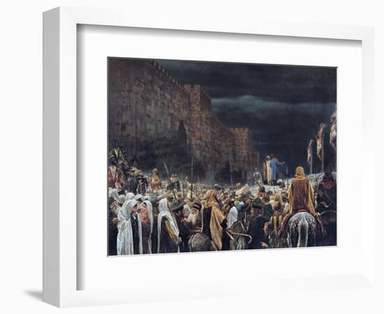 Crucifixion by the Romans, 1887-Vasili Vasilievich Vereshchagin-Framed Giclee Print