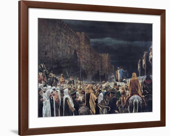 Crucifixion by the Romans, 1887-Vasili Vasilievich Vereshchagin-Framed Giclee Print