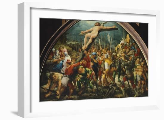 Crucifixion, by Wolfgang Huber-null-Framed Giclee Print