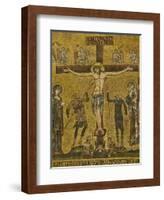 Crucifixion. Central dome. Arch. St. Mark's Basilica, Venice, Italy 10th c.-null-Framed Art Print