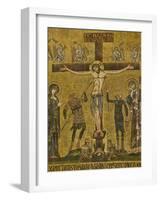 Crucifixion. Central dome. Arch. St. Mark's Basilica, Venice, Italy 10th c.-null-Framed Art Print