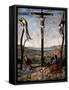 Crucifixion (Christ Between the Two Thieves)-Antonello da Messina-Framed Stretched Canvas