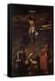 Crucifixion (Christ on the Cross with the Virgin, St John and St Dominic)-Hans Maler-Framed Stretched Canvas