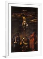 Crucifixion (Christ on the Cross with the Virgin, St John and St Dominic)-Hans Maler-Framed Giclee Print