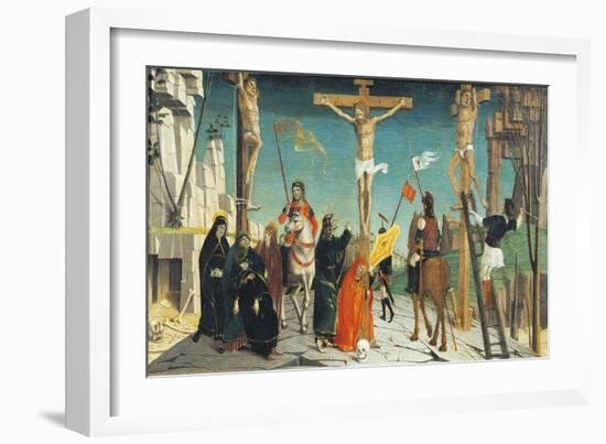 Crucifixion, Detail from San Martino Altarpiece-null-Framed Giclee Print