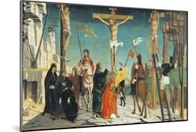 Crucifixion, Detail from San Martino Altarpiece-null-Mounted Giclee Print