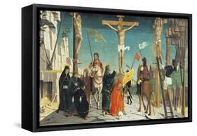 Crucifixion, Detail from San Martino Altarpiece-null-Framed Stretched Canvas