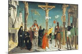 Crucifixion, Detail from San Martino Altarpiece-null-Mounted Giclee Print