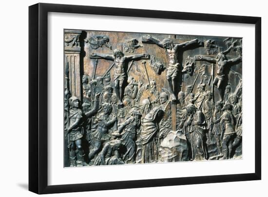 Crucifixion, Detail from the Left Pulpit-null-Framed Giclee Print