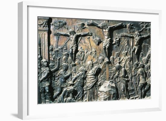 Crucifixion, Detail from the Left Pulpit-null-Framed Giclee Print