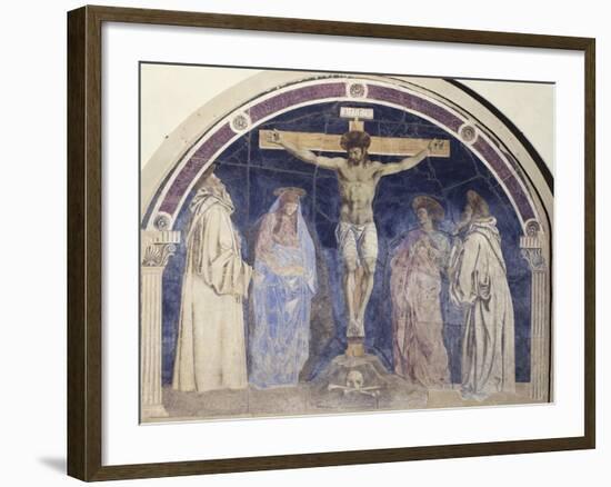 Crucifixion, Fresco-Andrea Del Castagno-Framed Giclee Print
