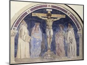 Crucifixion, Fresco-Andrea Del Castagno-Mounted Giclee Print