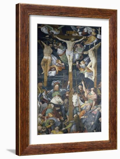 Crucifixion, Fresco-Gaudenzio Ferrari-Framed Giclee Print