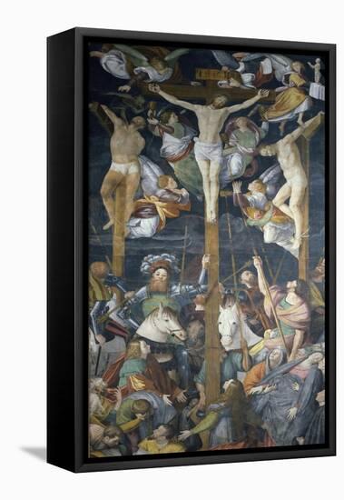 Crucifixion, Fresco-Gaudenzio Ferrari-Framed Stretched Canvas