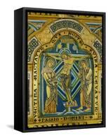 Crucifixion, from the Verdun Altar, 12th CE, Enamel-Nicholas of Verdun-Framed Stretched Canvas