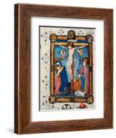 Crucifixion, Illustration from the Missal of Master Pancratino, C. 1430 (Vellum)-Italian-Framed Giclee Print