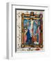 Crucifixion, Illustration from the Missal of Master Pancratino, C. 1430 (Vellum)-Italian-Framed Giclee Print