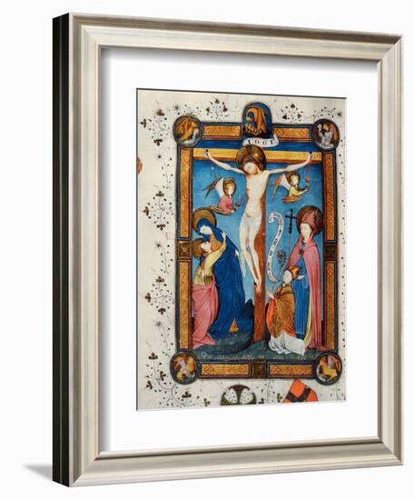 Crucifixion, Illustration from the Missal of Master Pancratino, C. 1430 (Vellum)-Italian-Framed Giclee Print