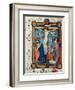 Crucifixion, Illustration from the Missal of Master Pancratino, C. 1430 (Vellum)-Italian-Framed Giclee Print