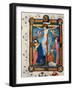 Crucifixion, Illustration from the Missal of Master Pancratino, C. 1430 (Vellum)-Italian-Framed Giclee Print