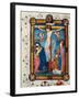 Crucifixion, Illustration from the Missal of Master Pancratino, C. 1430 (Vellum)-Italian-Framed Giclee Print