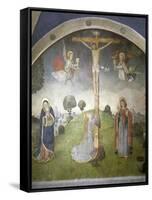 Crucifixion, Issogne Castle Oratory, Italy, 15th-16th Centuries-null-Framed Stretched Canvas