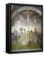 Crucifixion, Issogne Castle Oratory, Italy, 15th-16th Centuries-null-Framed Stretched Canvas