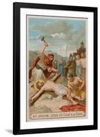 Crucifixion: Jesus Is Nailed to the Cross. the Eleventh Station of the Cross-null-Framed Giclee Print