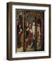 Crucifixion, Madonna Enthroned and Saints, Detail from Right Chapel Altarpiece-null-Framed Premium Giclee Print