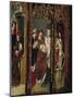 Crucifixion, Madonna Enthroned and Saints, Detail from Right Chapel Altarpiece-null-Mounted Premium Giclee Print