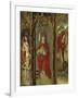 Crucifixion, Madonna Enthroned and Saints, Detail from Right Chapel Altarpiece-null-Framed Giclee Print