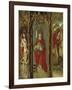 Crucifixion, Madonna Enthroned and Saints, Detail from Right Chapel Altarpiece-null-Framed Giclee Print