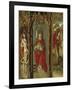 Crucifixion, Madonna Enthroned and Saints, Detail from Right Chapel Altarpiece-null-Framed Giclee Print