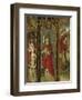 Crucifixion, Madonna Enthroned and Saints, Detail from Right Chapel Altarpiece-null-Framed Premium Giclee Print