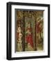 Crucifixion, Madonna Enthroned and Saints, Detail from Right Chapel Altarpiece-null-Framed Premium Giclee Print