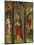 Crucifixion, Madonna Enthroned and Saints, Detail from Right Chapel Altarpiece-null-Mounted Premium Giclee Print